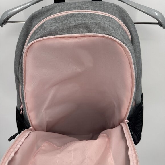 Puma Evercat Hybrid Backpack in Heather Grey/Pale Pink for Girl/Woman School Gym - Picture 7 of 15